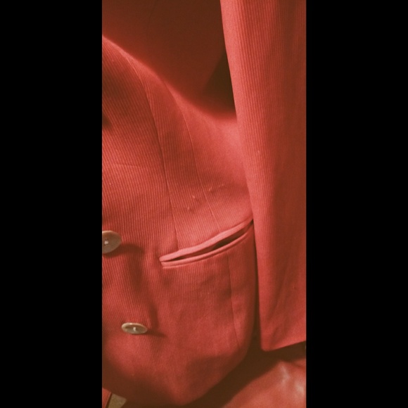 Vintage classic red blazer double breasted - Picture 6 of 7